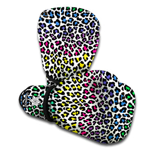 Colorful Leopard Print Boxing Gloves