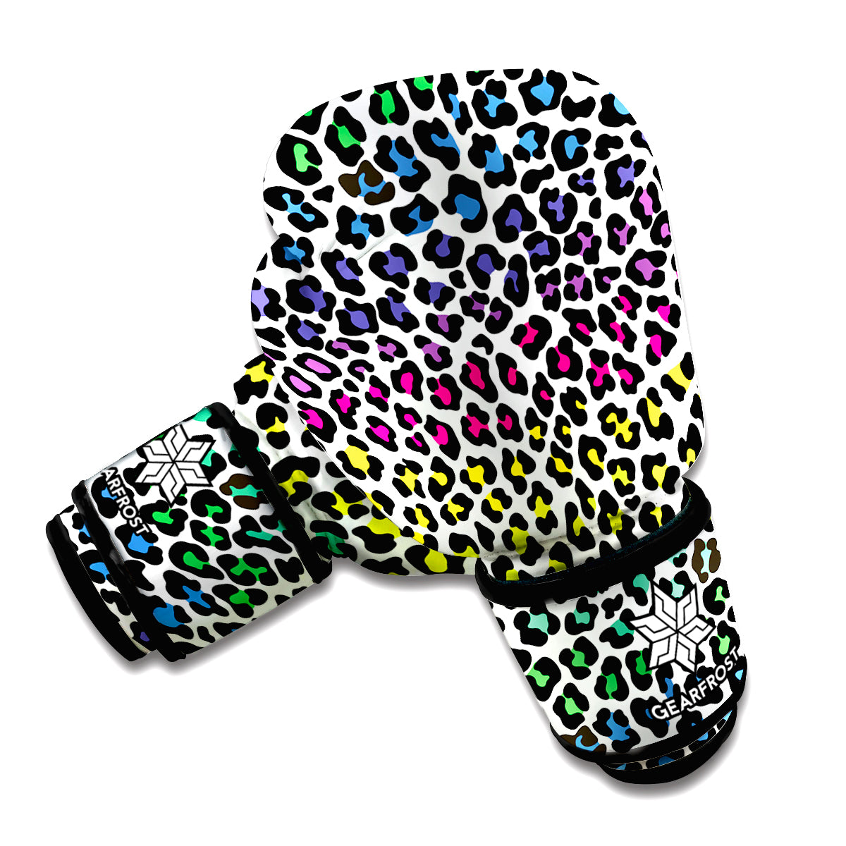 Colorful Leopard Print Boxing Gloves