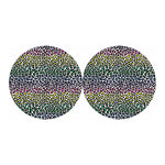 Colorful Leopard Print Car Coasters