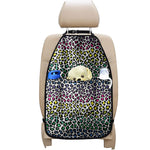 Colorful Leopard Print Car Seat Organizers