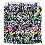 Colorful Leopard Print Duvet Cover Bedding Set