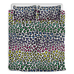 Colorful Leopard Print Duvet Cover Bedding Set