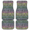 Colorful Leopard Print Front and Back Car Floor Mats