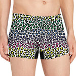Colorful Leopard Print Men's Boxer Briefs