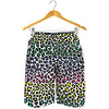 Colorful Leopard Print Men's Shorts