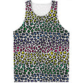 Colorful Leopard Print Men's Tank Top
