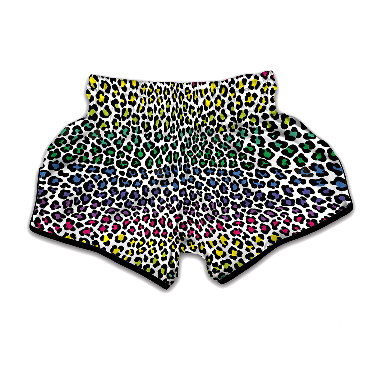 Colorful Leopard Print Muay Thai Boxing Shorts