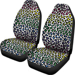 Colorful Leopard Print Universal Fit Car Seat Covers