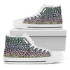 Colorful Leopard Print White High Top Shoes