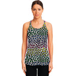 Colorful Leopard Print Women's Racerback Tank Top