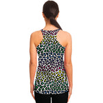 Colorful Leopard Print Women's Racerback Tank Top
