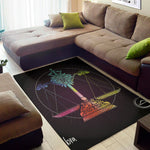 Colorful Libra Sign Print Area Rug