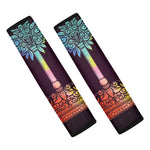 Colorful Libra Sign Print Car Seat Belt Covers