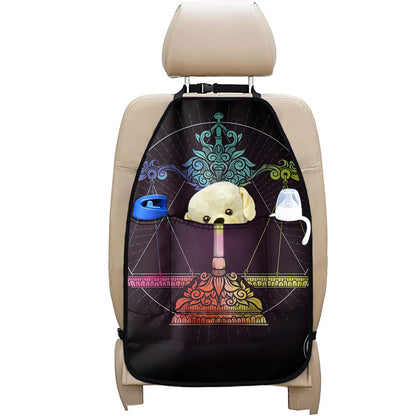 Colorful Libra Sign Print Car Seat Organizers