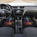 Colorful Libra Sign Print Front and Back Car Floor Mats