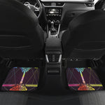 Colorful Libra Sign Print Front and Back Car Floor Mats
