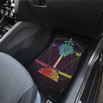 Colorful Libra Sign Print Front and Back Car Floor Mats