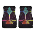 Colorful Libra Sign Print Front Car Floor Mats