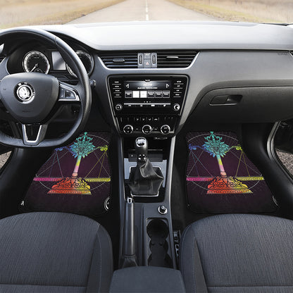 Colorful Libra Sign Print Front Car Floor Mats