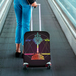 Colorful Libra Sign Print Luggage Cover