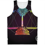 Colorful Libra Sign Print Men's Tank Top