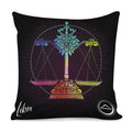 Colorful Libra Sign Print Pillow Cover