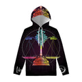 Colorful Libra Sign Print Pullover Hoodie