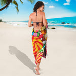 Colorful Lollipop And Candy Print Beach Sarong Wrap
