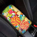 Colorful Lollipop And Candy Print Car Center Console Cover