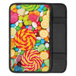 Colorful Lollipop And Candy Print Car Center Console Cover