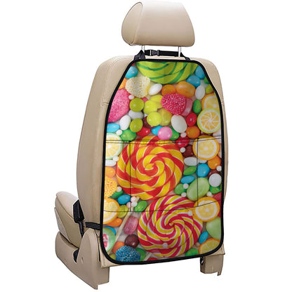 Colorful Lollipop And Candy Print Car Seat Organizers