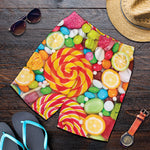 Colorful Lollipop And Candy Print Men's Shorts