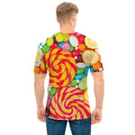 Colorful Lollipop And Candy Print Men's T-Shirt