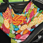 Colorful Lollipop And Candy Print Pet Car Back Seat Cover