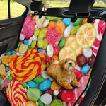 Colorful Lollipop And Candy Print Pet Car Back Seat Cover