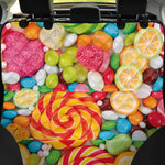 Colorful Lollipop And Candy Print Pet Car Back Seat Cover
