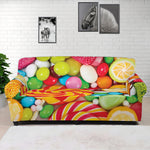 Colorful Lollipop And Candy Print Sofa Cover