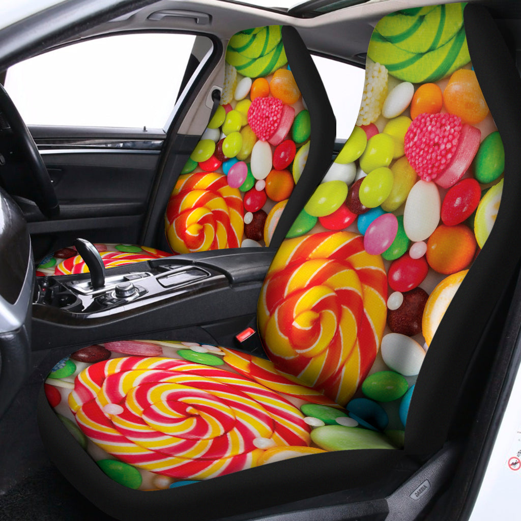 Colorful Lollipop And Candy Print Universal Fit Car Seat Covers