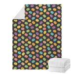 Colorful Macaron Pattern Print Blanket