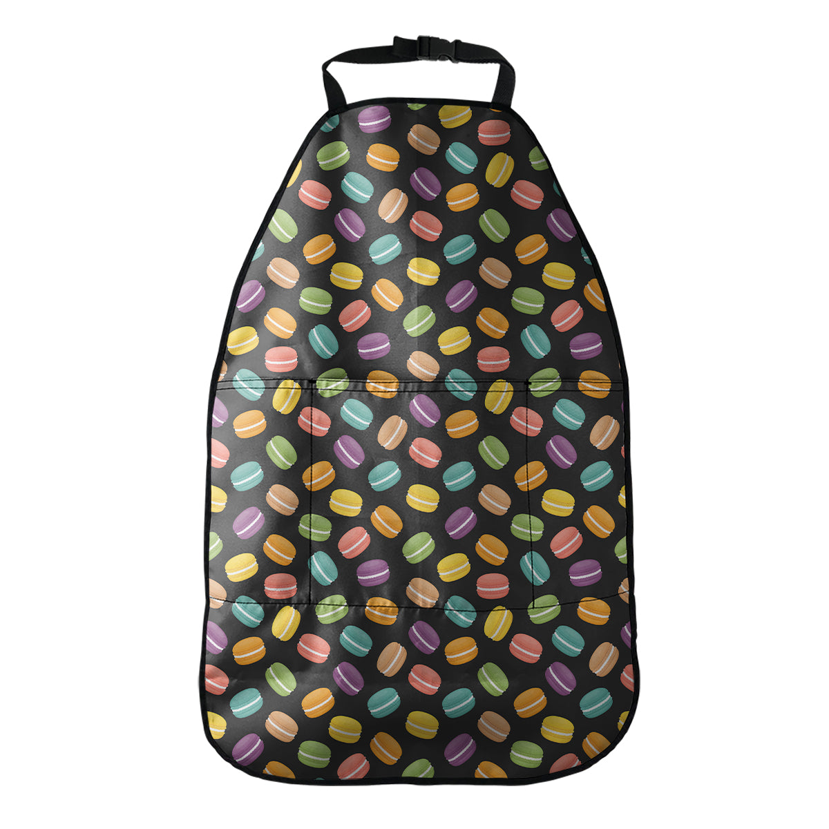 Colorful Macaron Pattern Print Car Seat Organizers