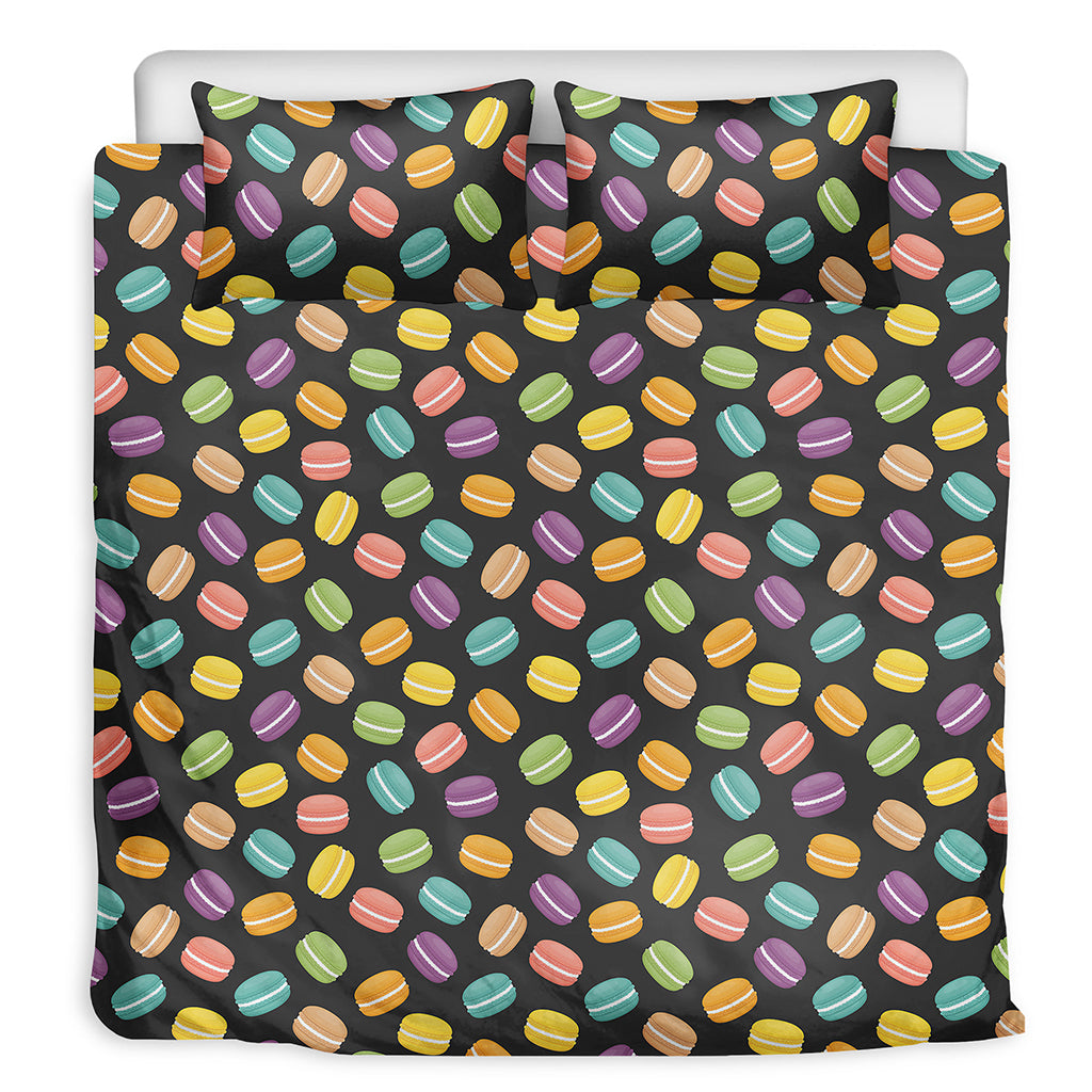 Colorful Macaron Pattern Print Duvet Cover Bedding Set