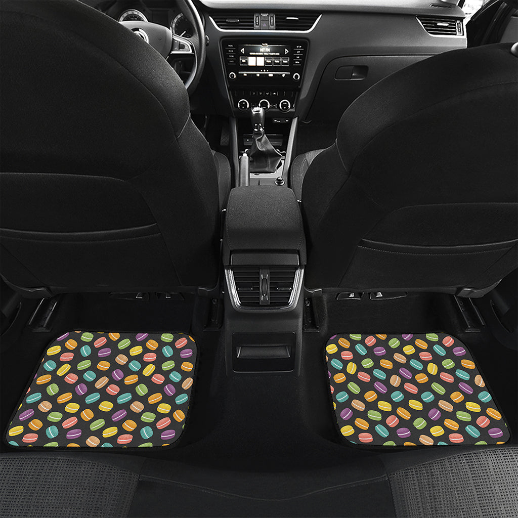 Colorful Macaron Pattern Print Front and Back Car Floor Mats