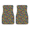Colorful Macaron Pattern Print Front Car Floor Mats