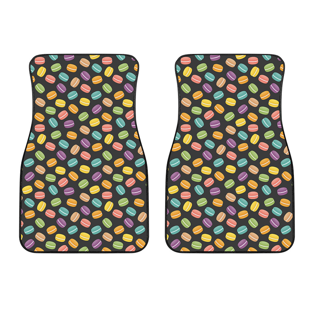 Colorful Macaron Pattern Print Front Car Floor Mats