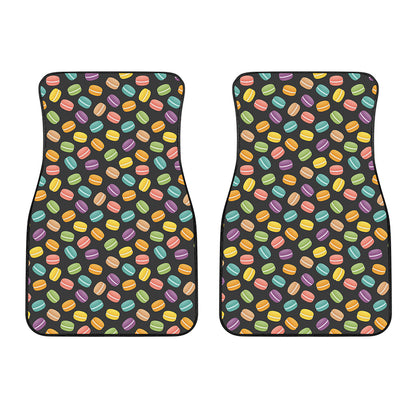 Colorful Macaron Pattern Print Front Car Floor Mats