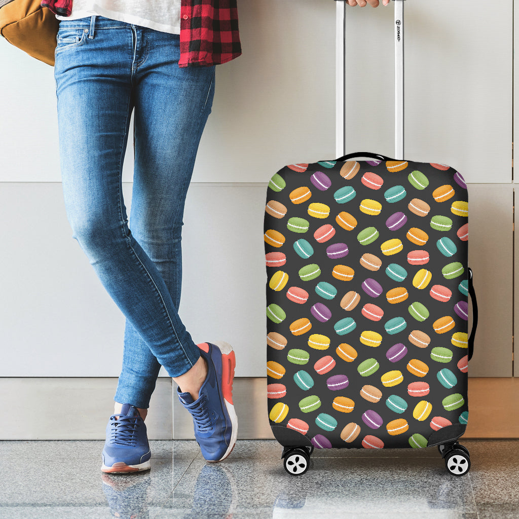 Colorful Macaron Pattern Print Luggage Cover