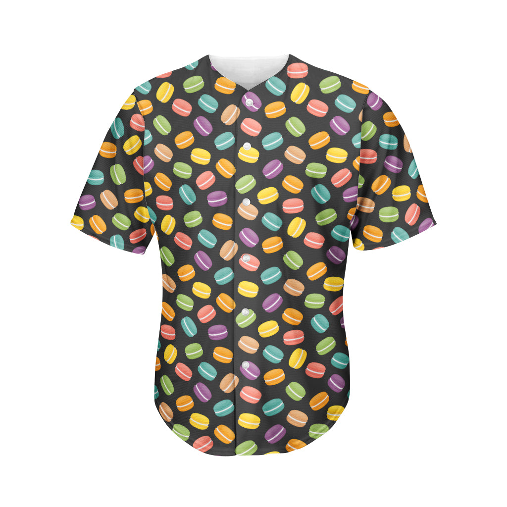 Colorful Macaron Pattern Print Men's Baseball Jersey