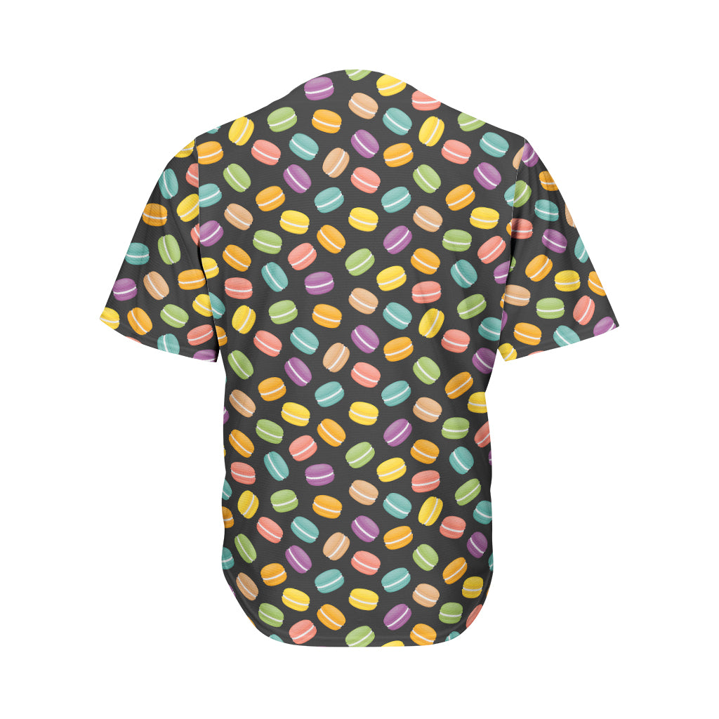 Colorful Macaron Pattern Print Men's Baseball Jersey
