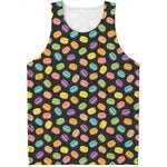 Colorful Macaron Pattern Print Men's Tank Top