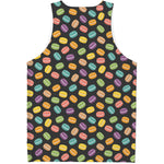 Colorful Macaron Pattern Print Men's Tank Top